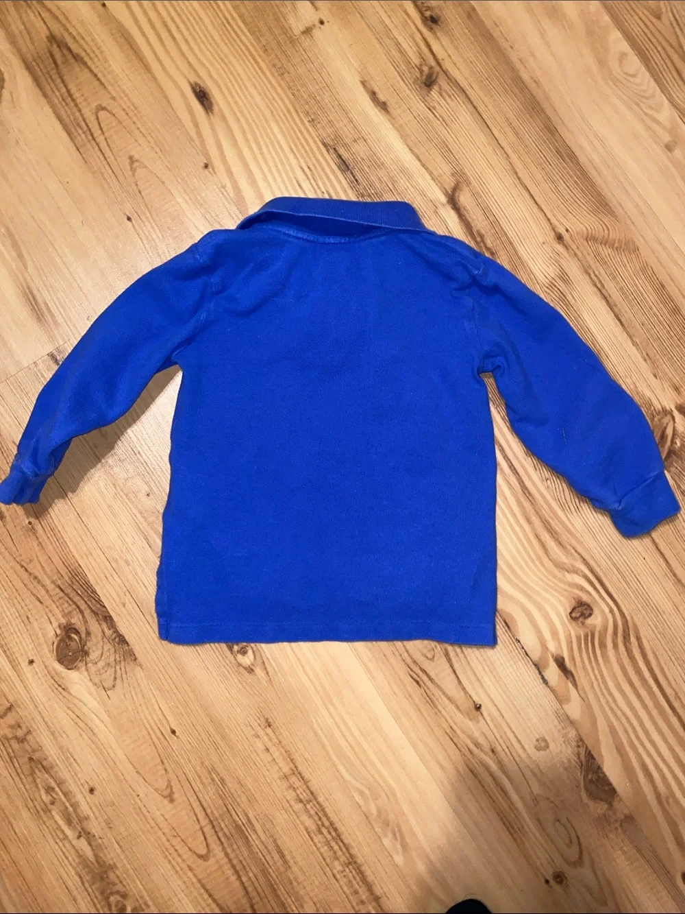 Ralph Lauren Royal Blue Long Sleeve Polo with Orange Pony